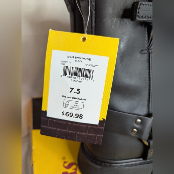 NWT Herman Survivors Men's Twin-Valve Work Boots Size 7.5 - Picture 4 of 11